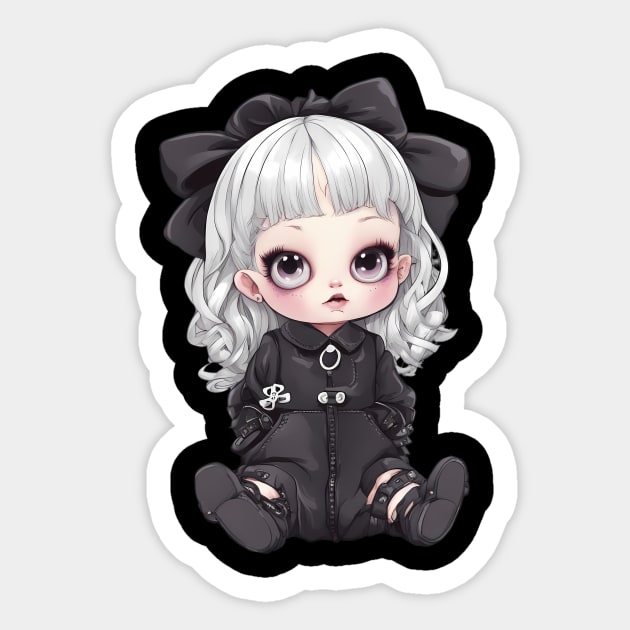 Kawaii Goth Sticker by animegirlnft